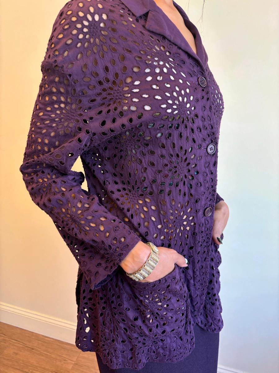 90s Romeo Gigli Eyelet Jacket  product image