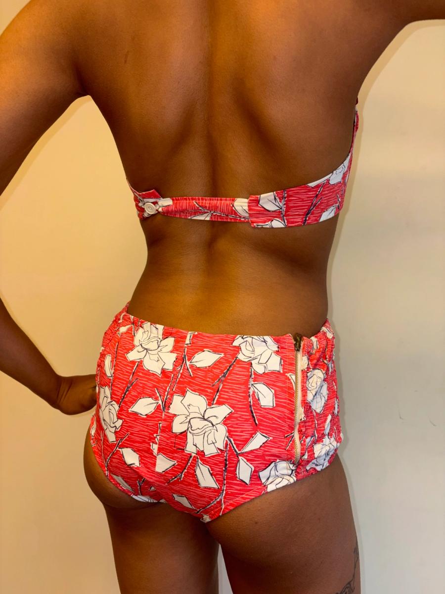 1950s Rose Print Bikini product image
