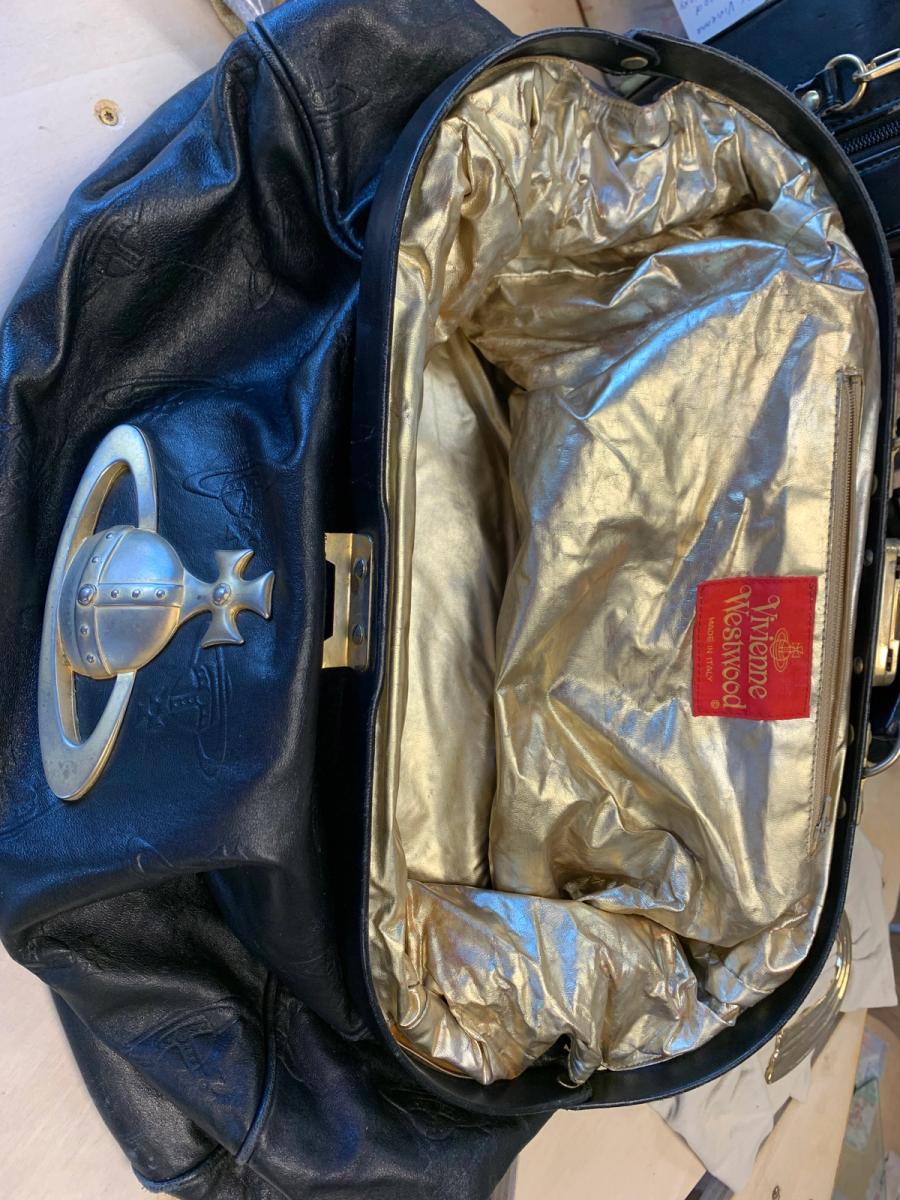 Vivienne Westwood "On Liberty" Leather Doctor Bag with Oversized Brass Orb product image