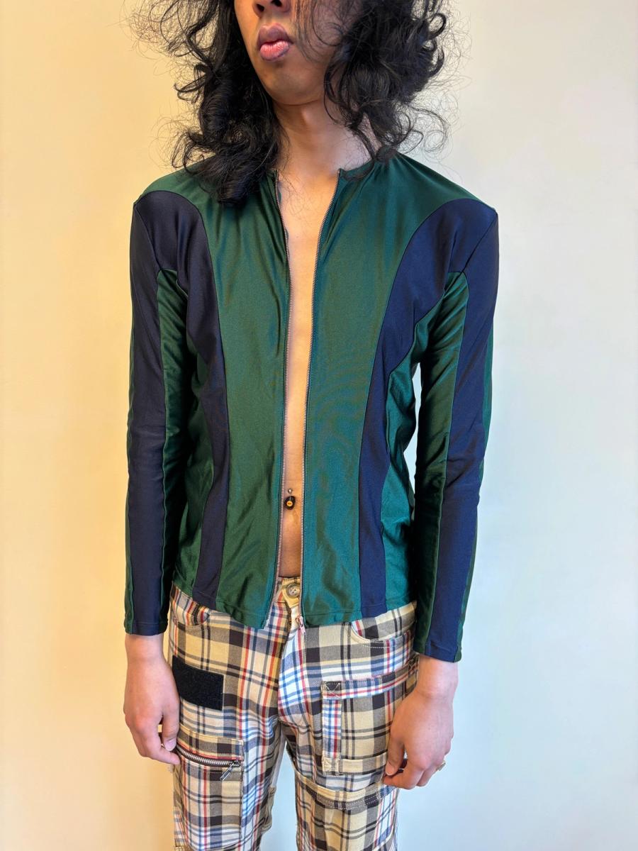 90s Junior Gaultier Green Jogging Zip Up product image