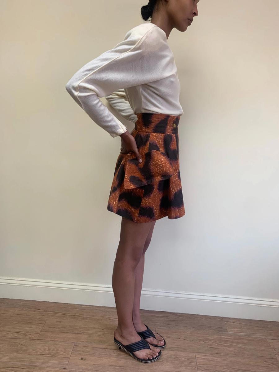 Vivienne Westwood Rare SS94 Café Society Cheetah Skirt product image