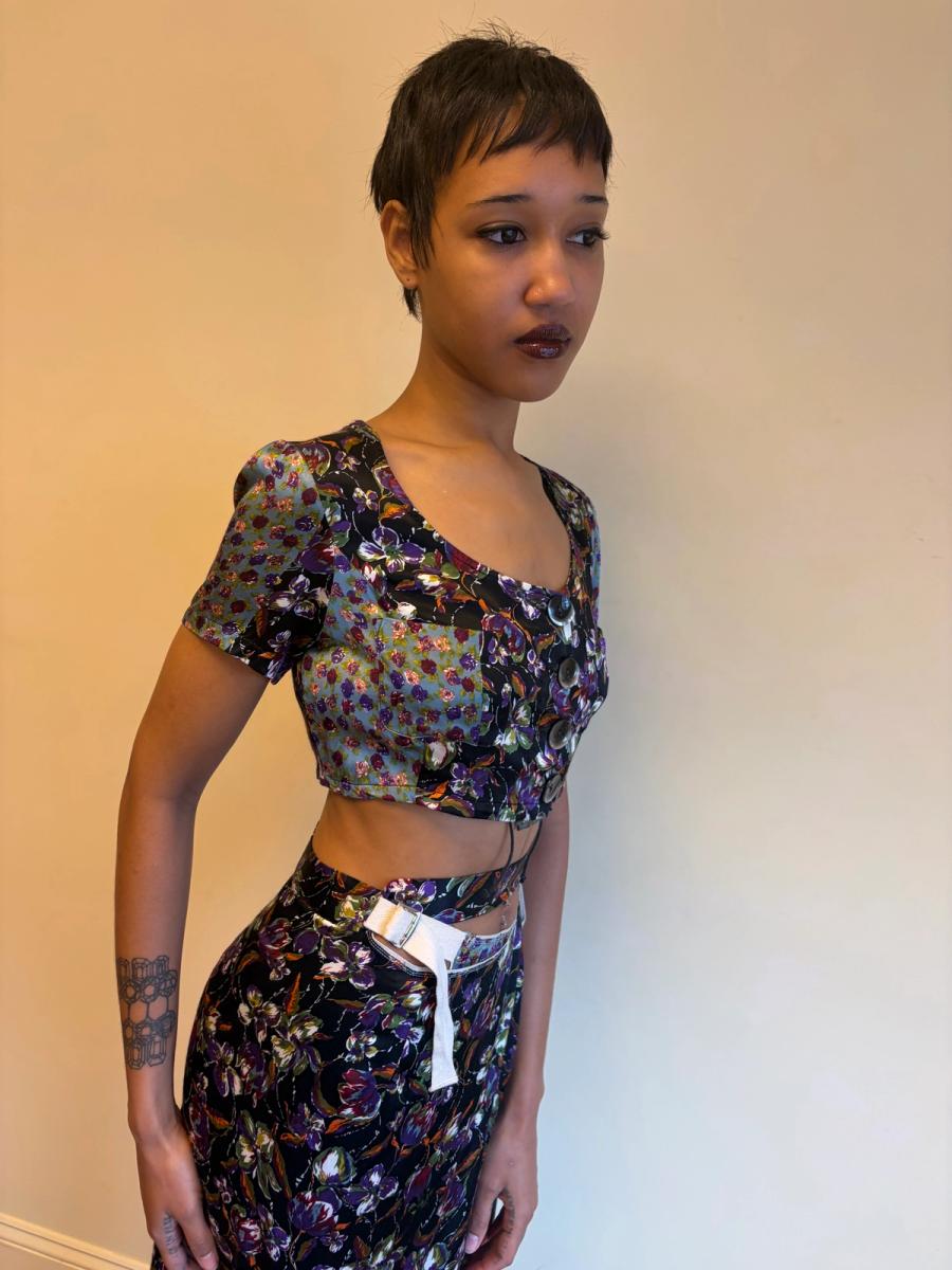 S/S 1994 Jean-Paul Gaultier Runway Floral Ensemble  product image