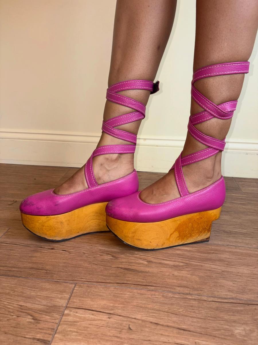Vintage Vivienne Westwood Pink Rocking Horse Shoes product image