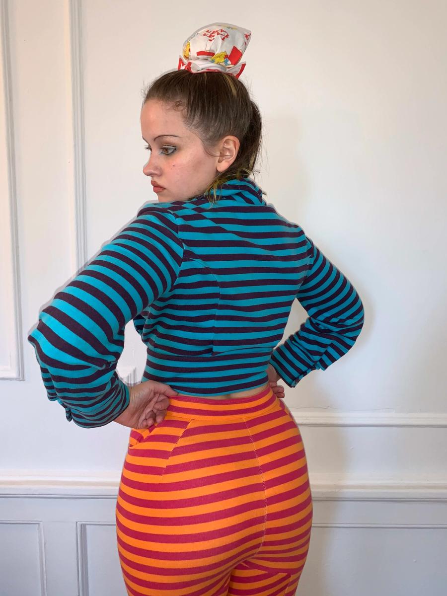 90s Vivienne Westwood Cropped Stripe Sweatshirt product image