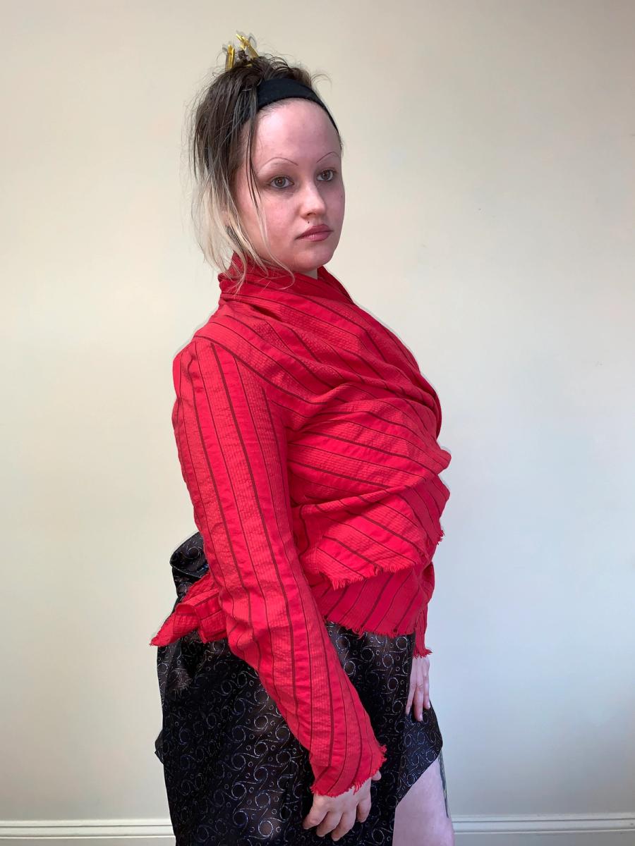 Vivienne Westwood Anglomania Seersucker Shawl Jacket product image