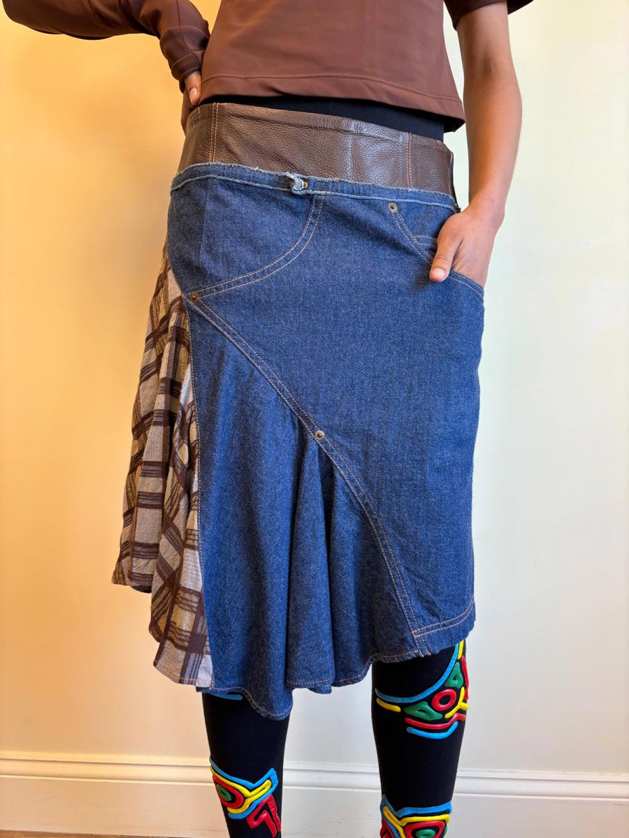 90s 20471120 Patchwork Skirt product image
