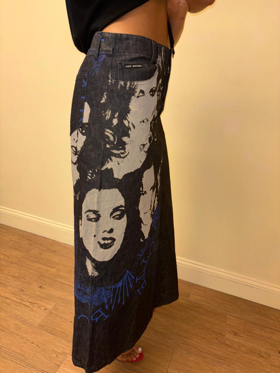00s Body Butter Portrait Print Skirt product image