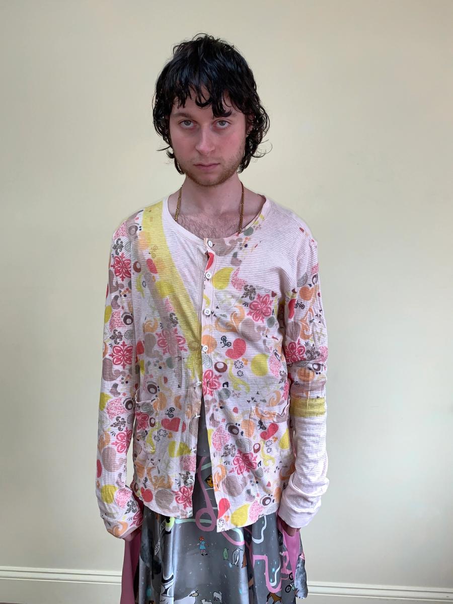 Nozomi Ishiguro Abstract Floral Pink Cardigan product image