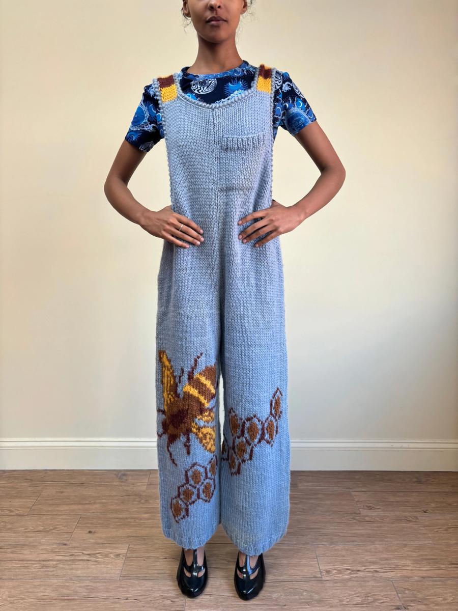 90s Pile of Trash Bee and Honeycomb Knit Jumper product image