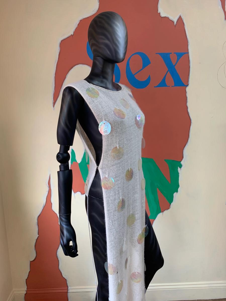 Maison Martin Margiela Knit Tunic With Oversize Sequins product image