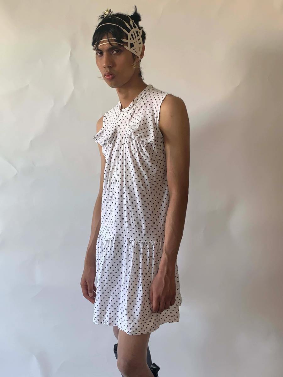 Bernhard Willhelm 'Ermine' Titty Ruffle Dress