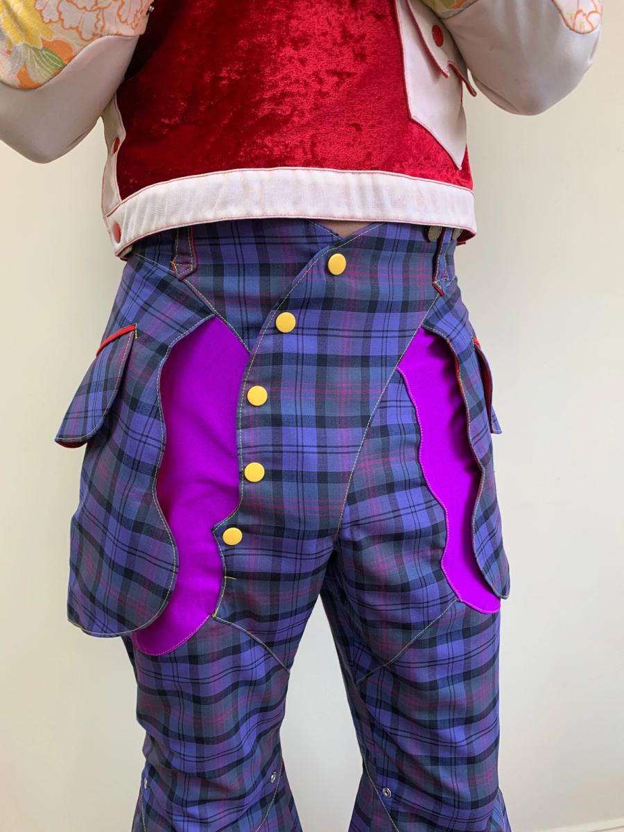 Takuya Angel Wing-like Tartan Pants product image