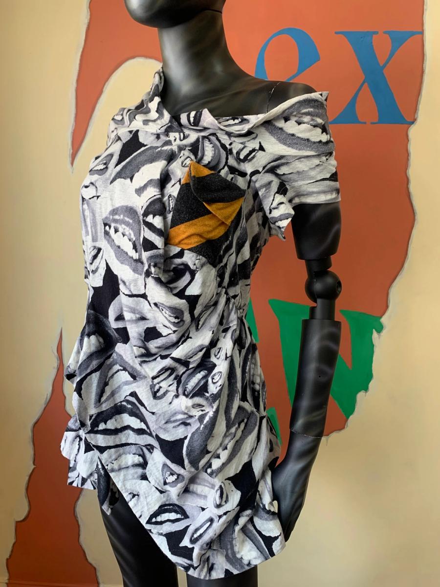 Bernhard Willhelm Irregular Lip Print Tunic product image