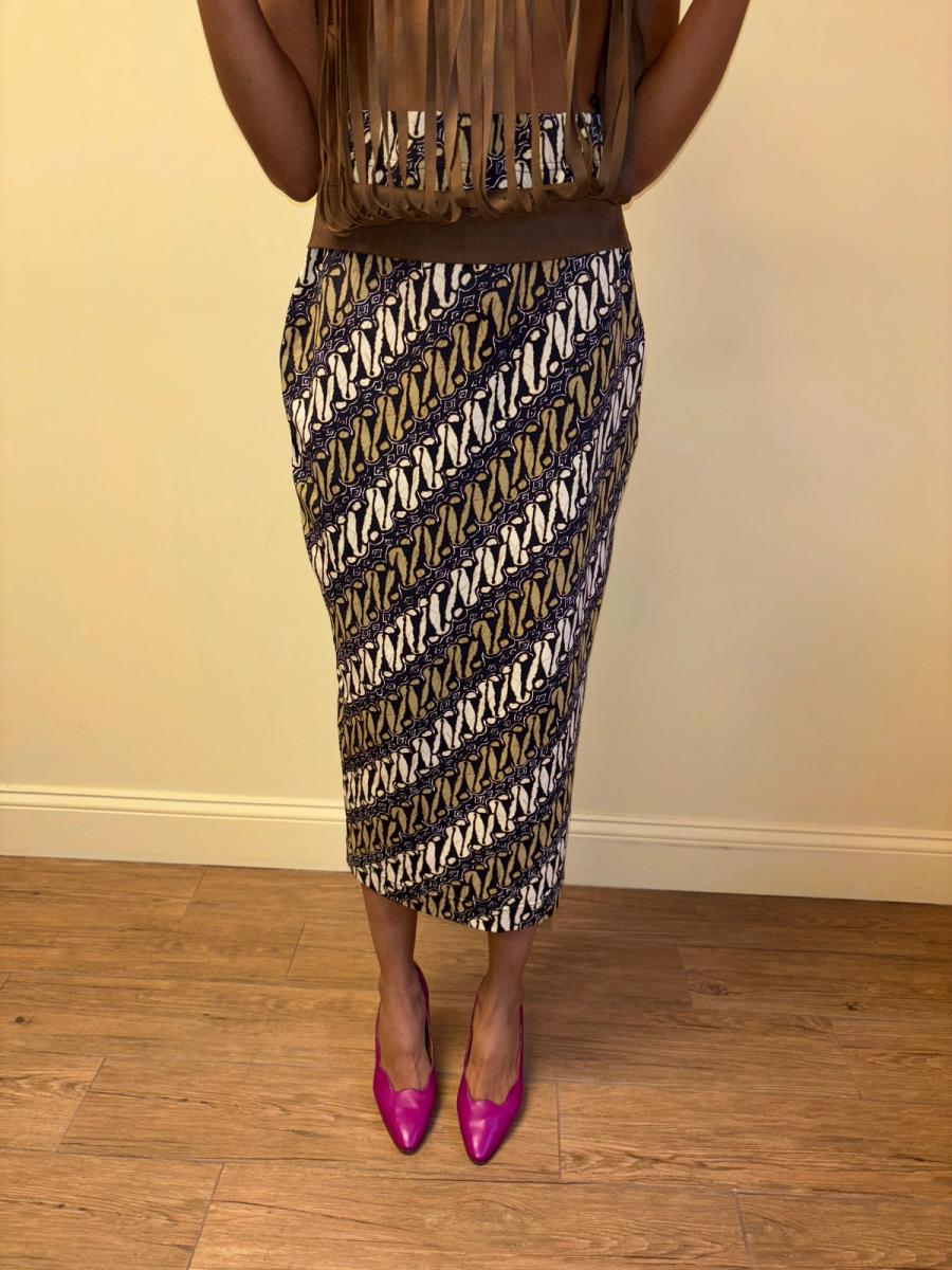 Vintage Ozbek Batik Hobble Skirt product image