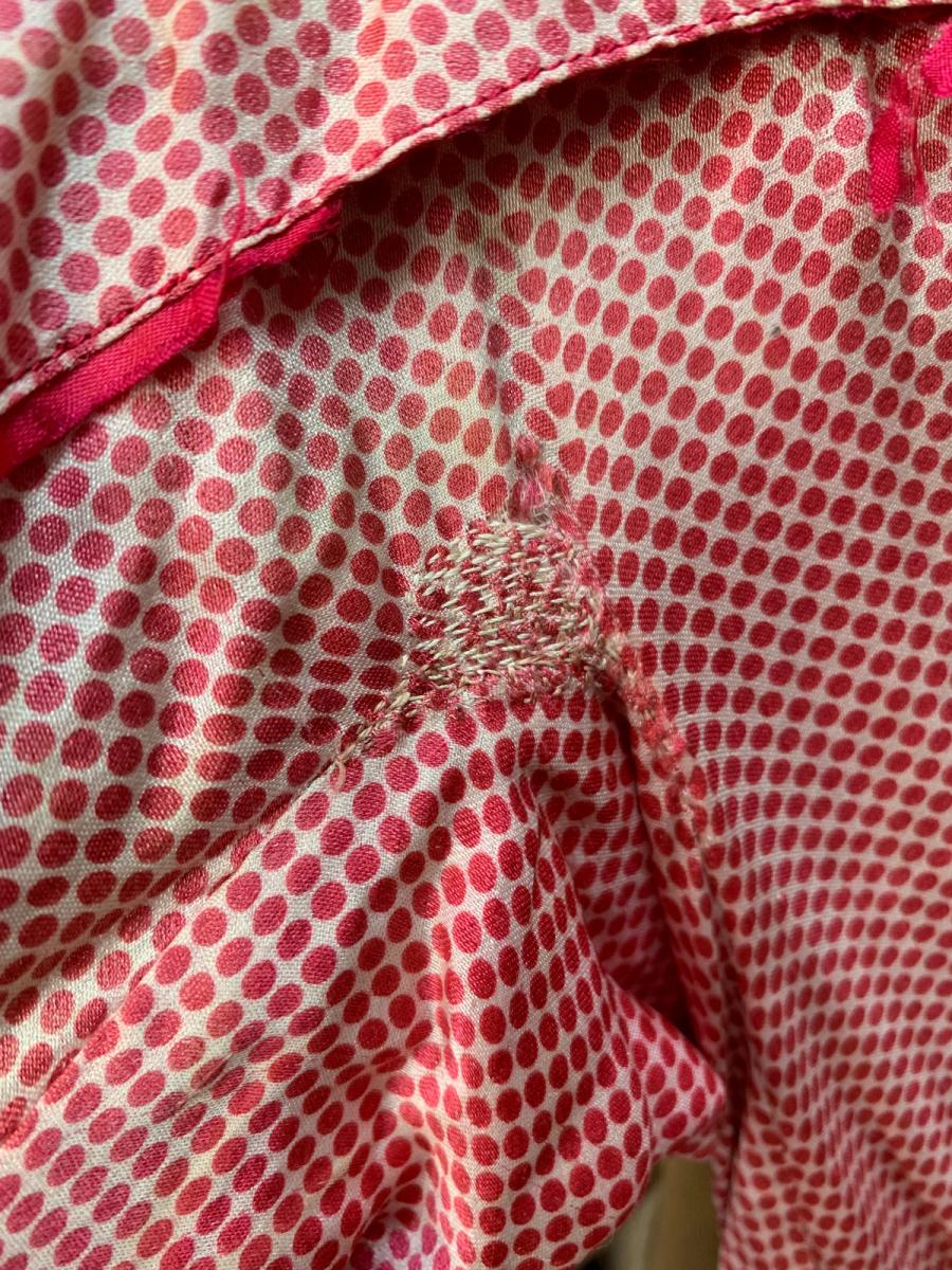 1910 Hot Pink Dotted Dress product image