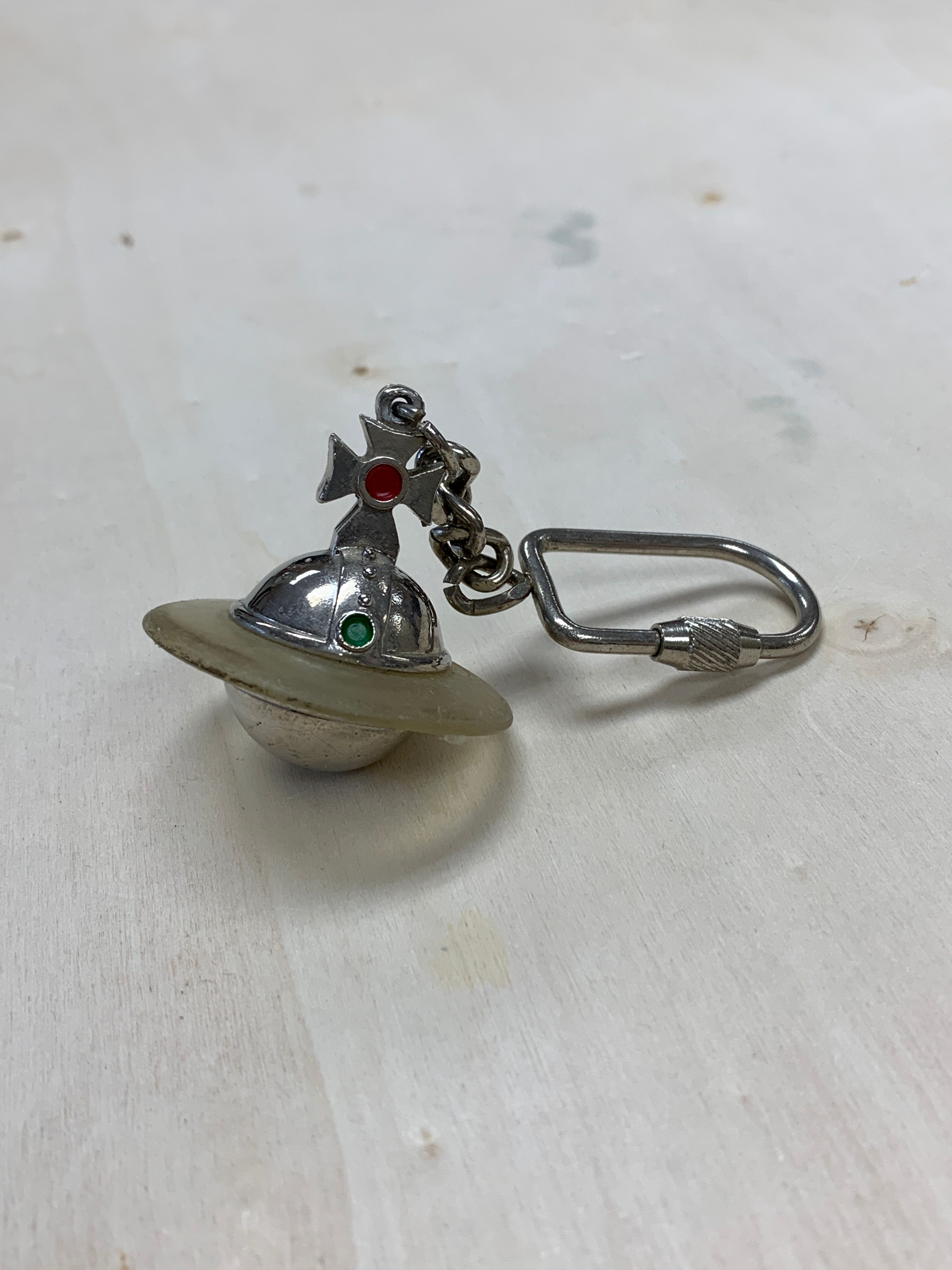 90s Vivienne Westwood Metal Orb Keychain