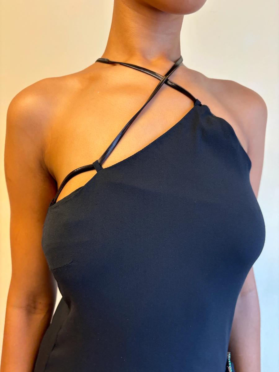 Vintage John Richmond Metal Strap and Diamante Dress product image