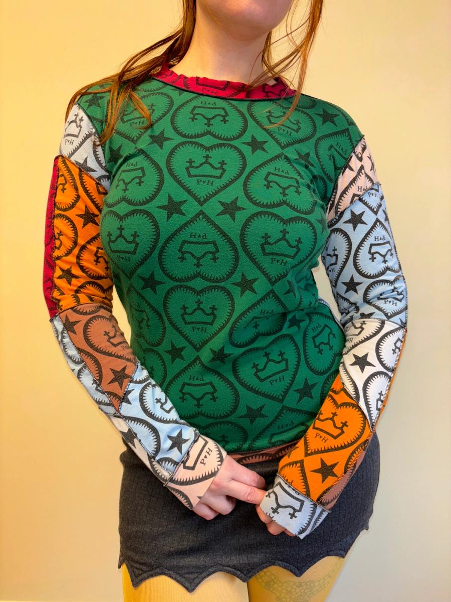 80s Pam Hogg Patchwork Crown Top product image