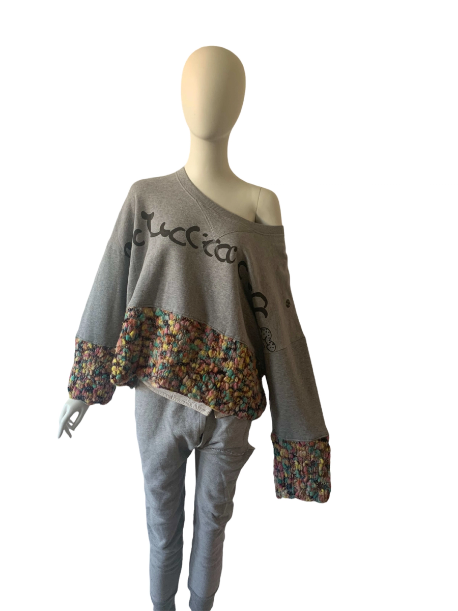 Nozomi Ishiguro Slouchy Crochet Sweatshirt product image