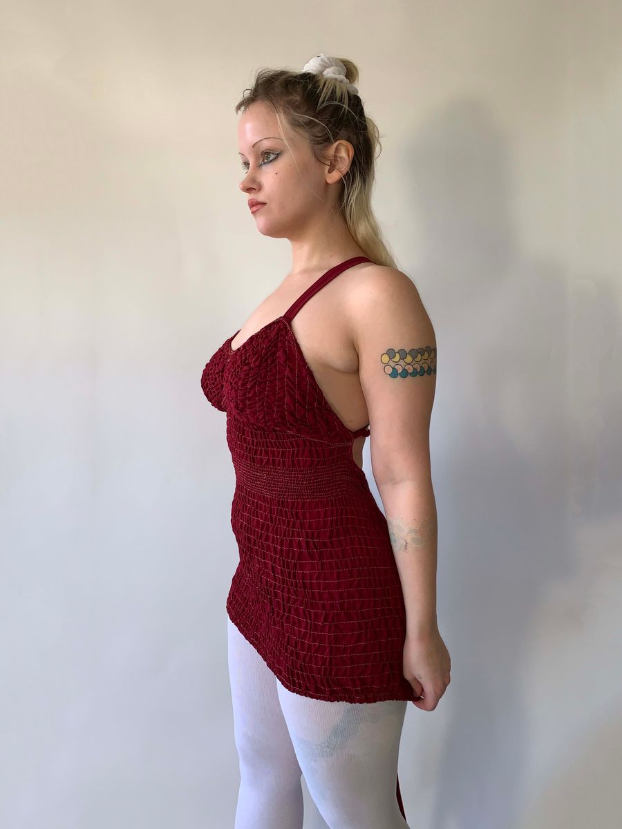 1930s French Ruched Bodysuit product image