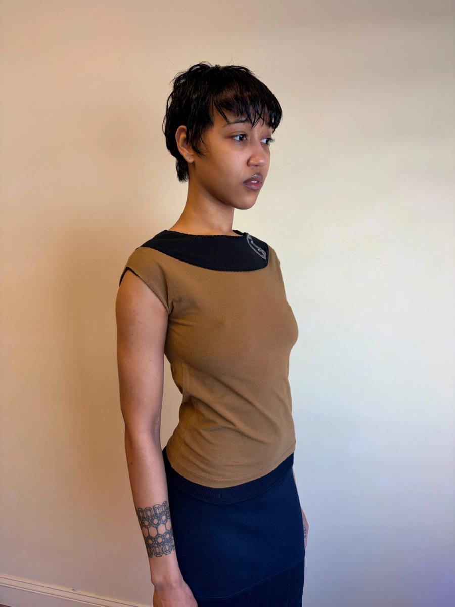 Vintage Chantal Thomass Shirt with Embroidered Buckle product image