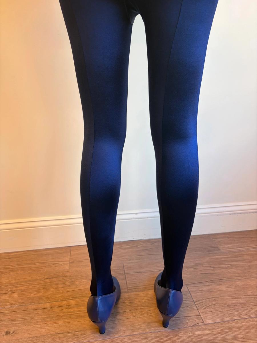 Chantal Thomass Blue Footed Backseam Leggings product image