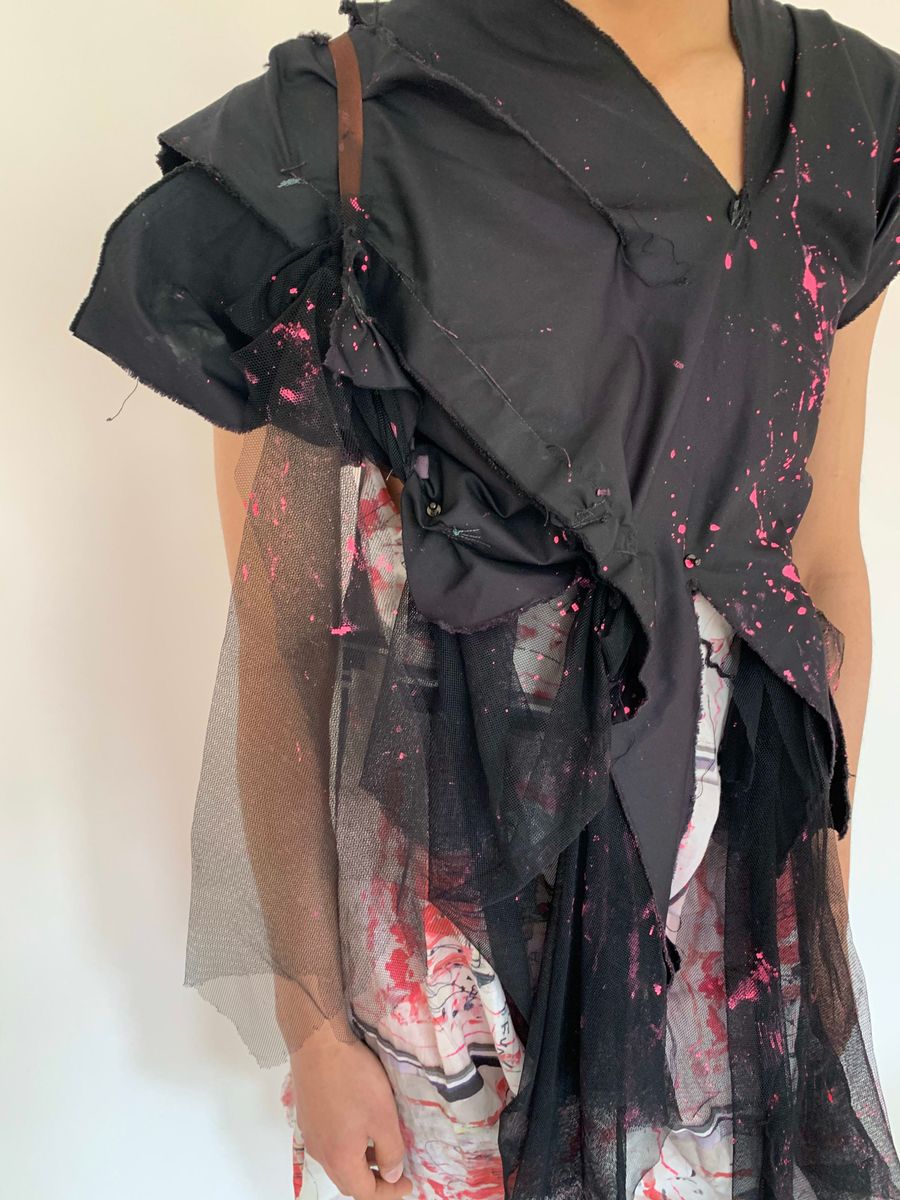 Hisui Asymmetrical Splatter Gown product image