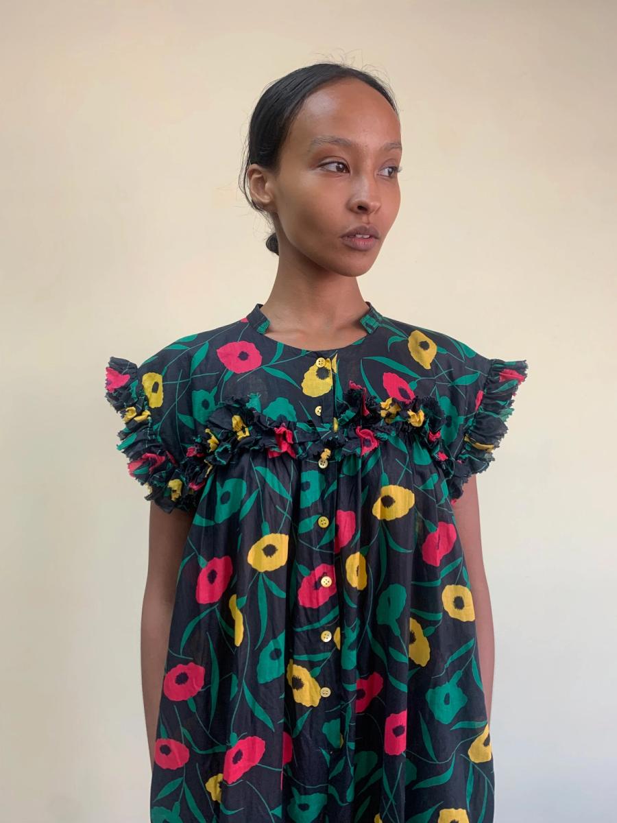 80s Chantal Thomass Poppy Print Jumpsuit product image