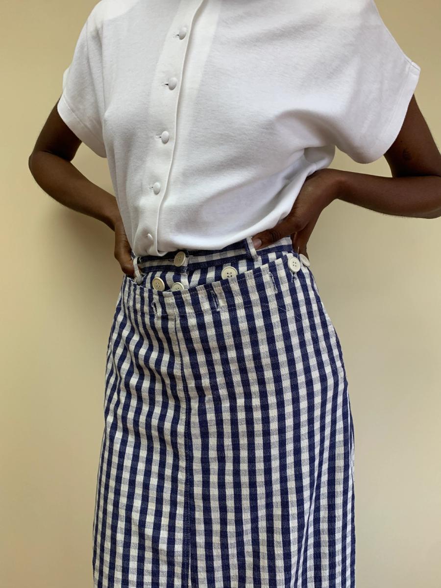 Wild & Lethal Trash Gingham Skirt product image