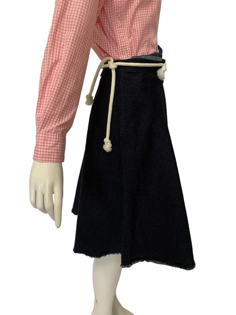 BodySong Denim Patchwork Apron product image