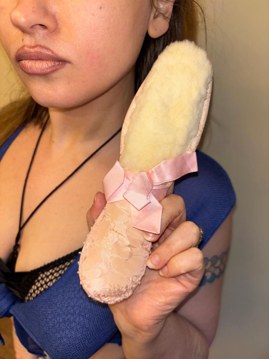 1920s Powder Puff / Pin Cushion "Hairbrush" product image