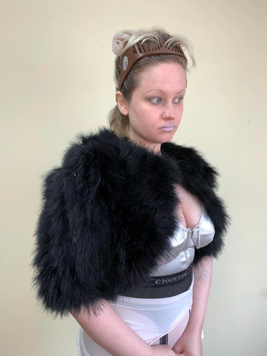 Obscure Desire of Bourgeoisie Marabou Jacket product image