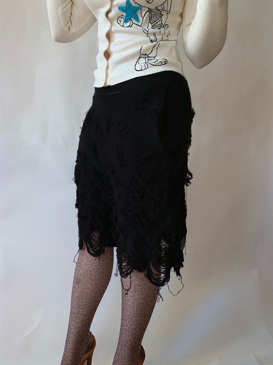 Mikio Sakabe Shredded Knit Shorts product image
