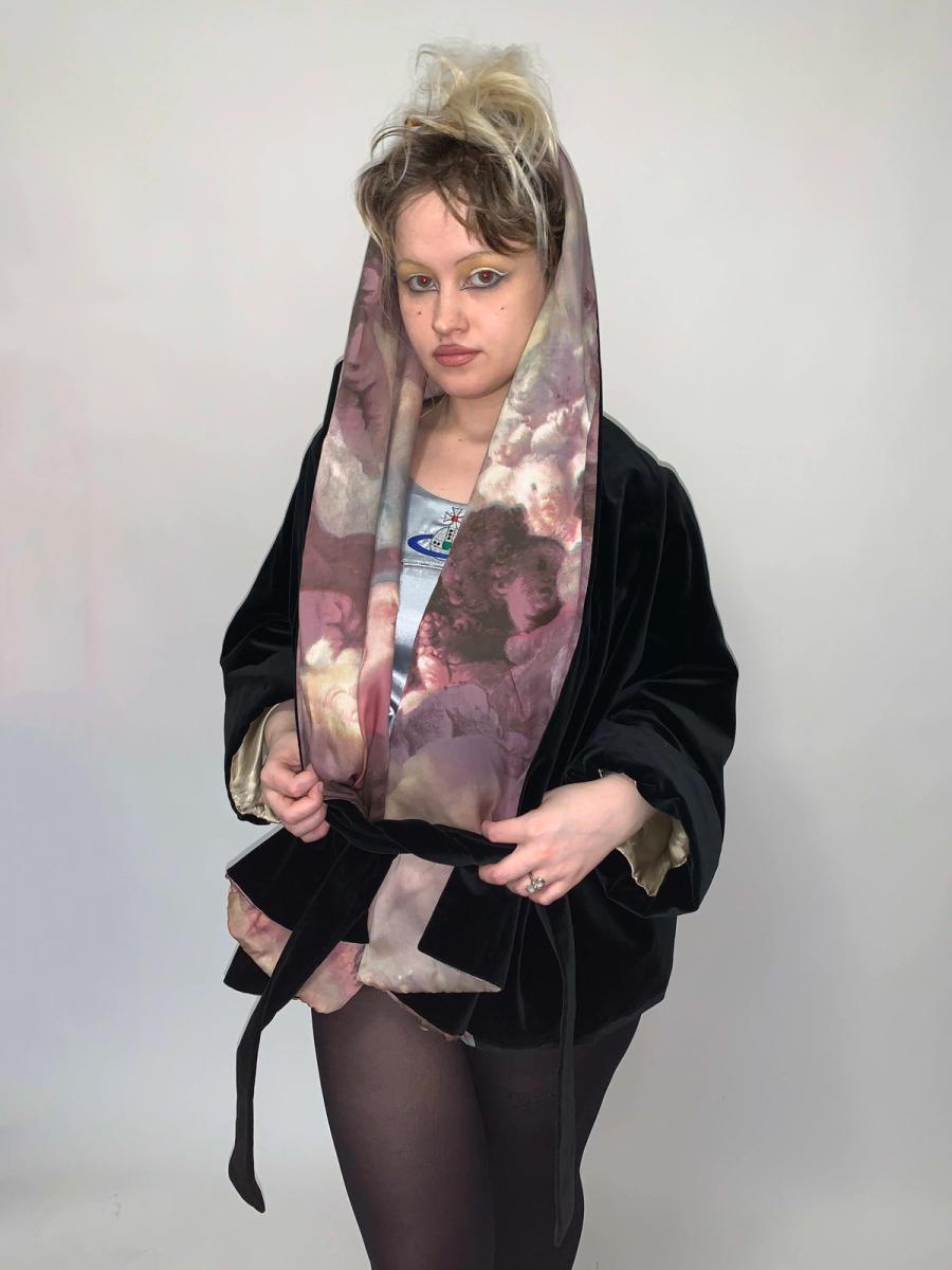 Vivienne Westwood AW 1991 Putti Print Velvet Robe product image