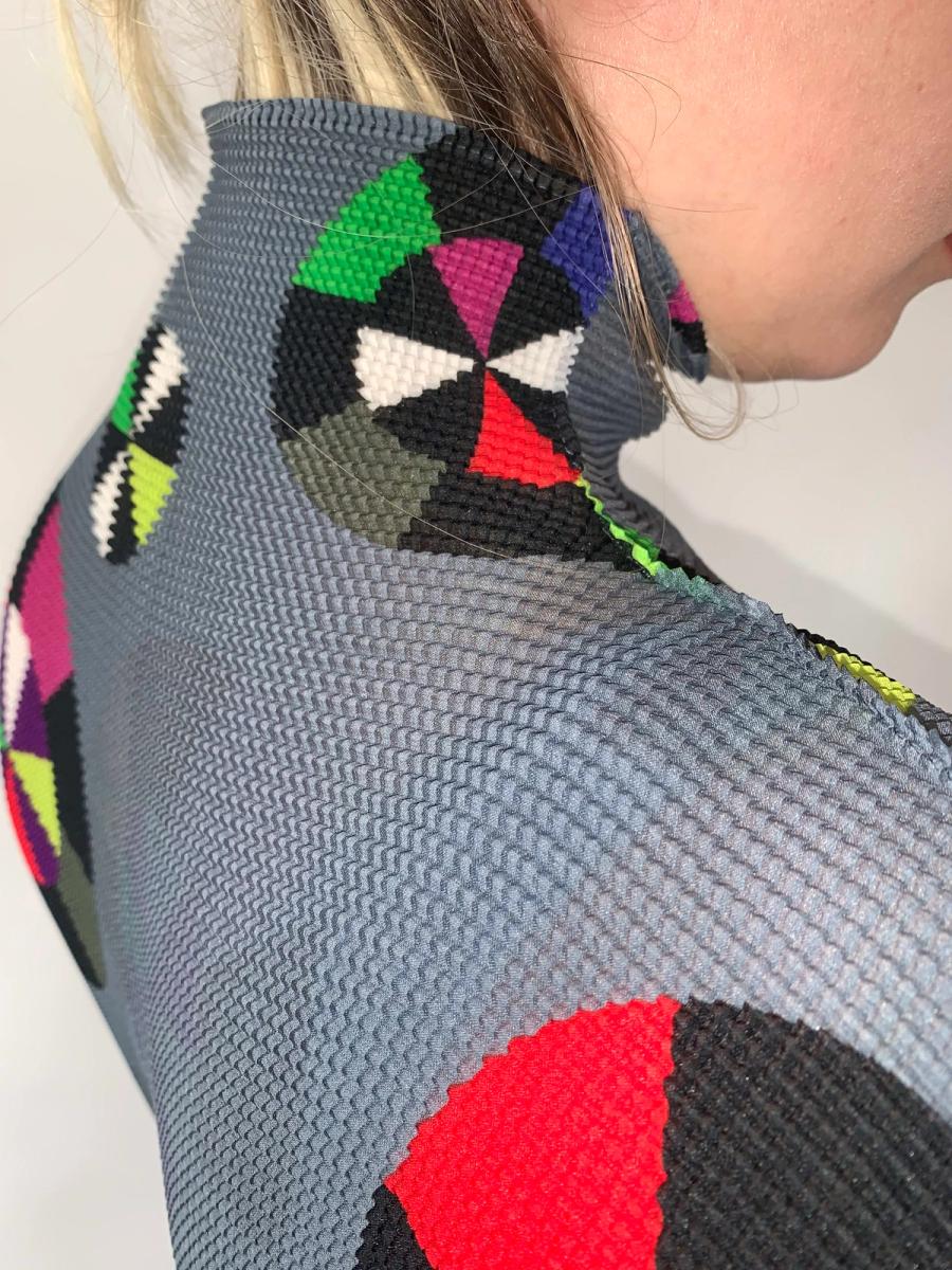 Issey Miyake Abstract Circle Pleated Shirt product image