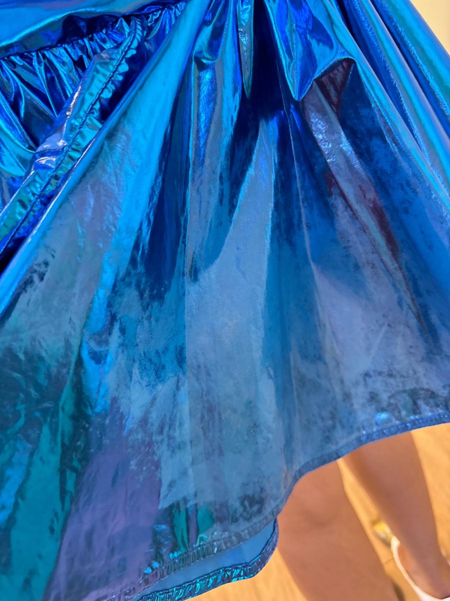 80s Yvan & Marzia Electric Blue Dress product image