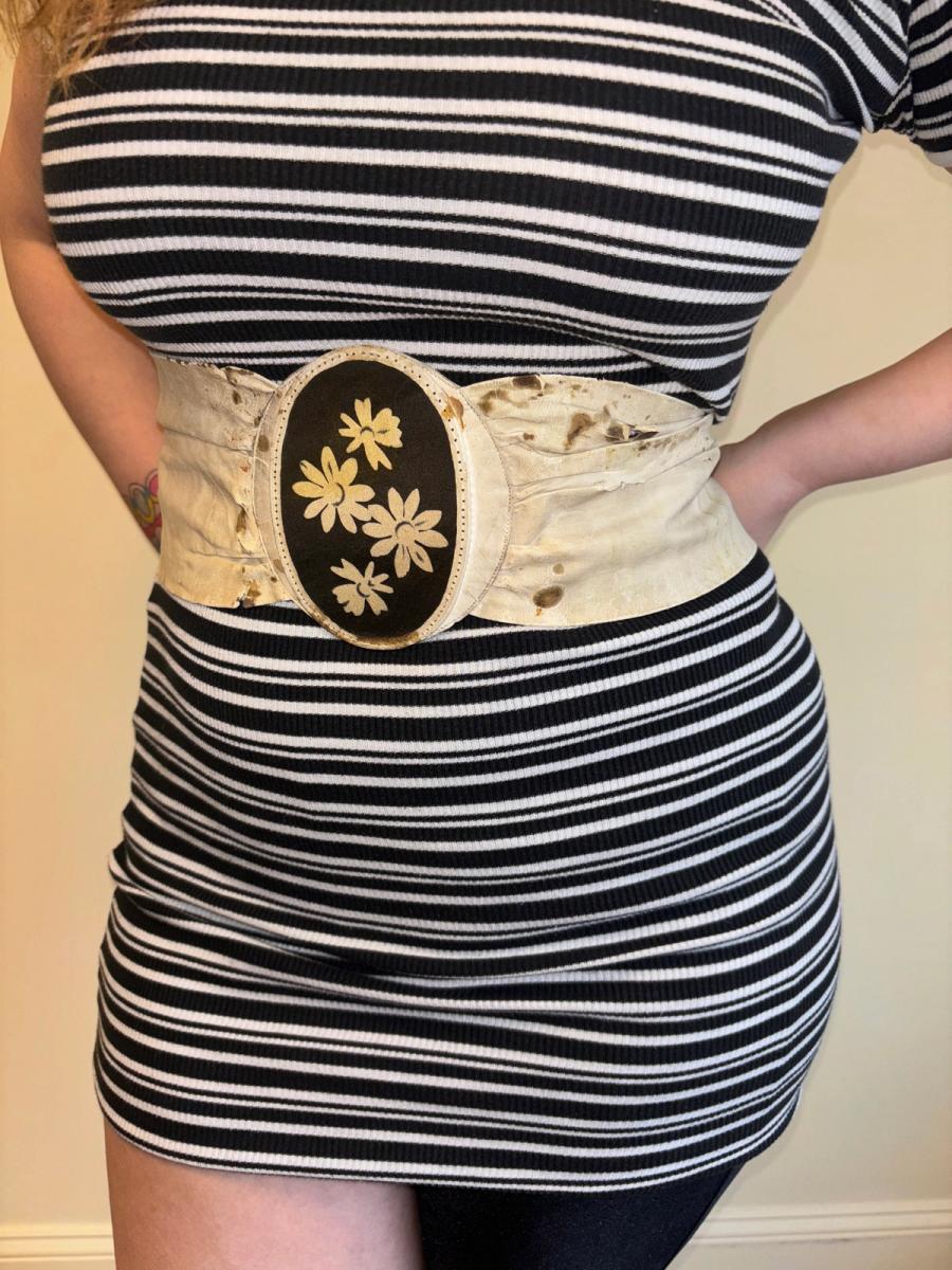 Exquisite Belle Époque Plastic & Leather Belt  product image