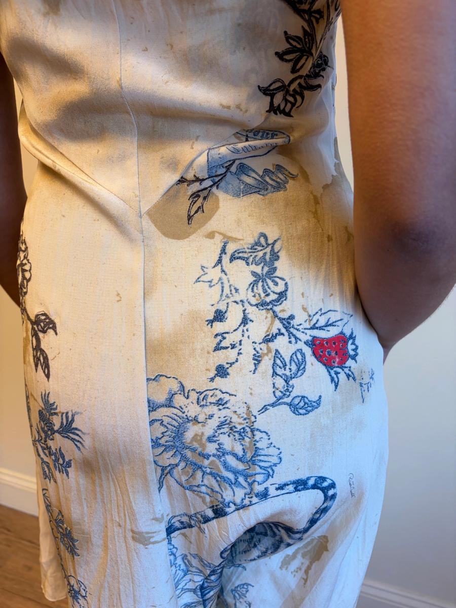 Roberto Cavalli Aged Tattoo Print Slip product image