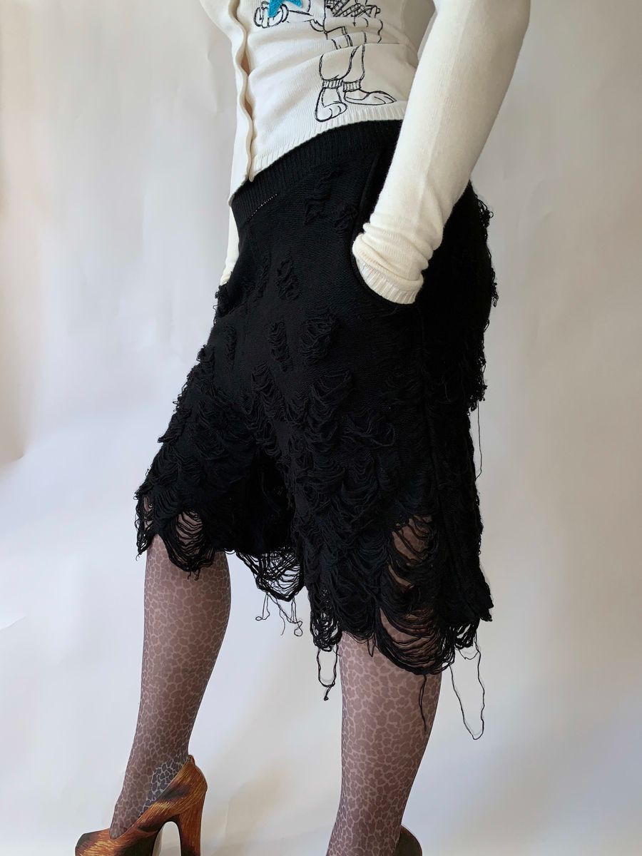 Mikio Sakabe Shredded Knit Shorts  product image