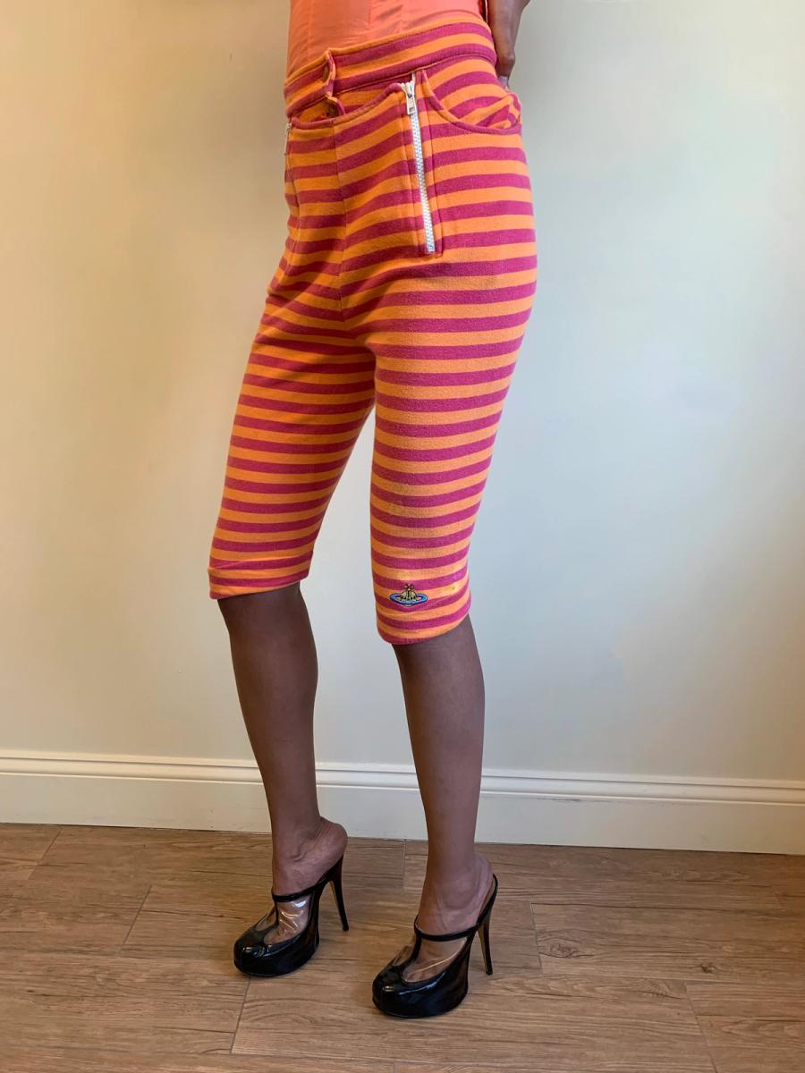 Vivienne Westwood 90s Striped Button-front Capris product image