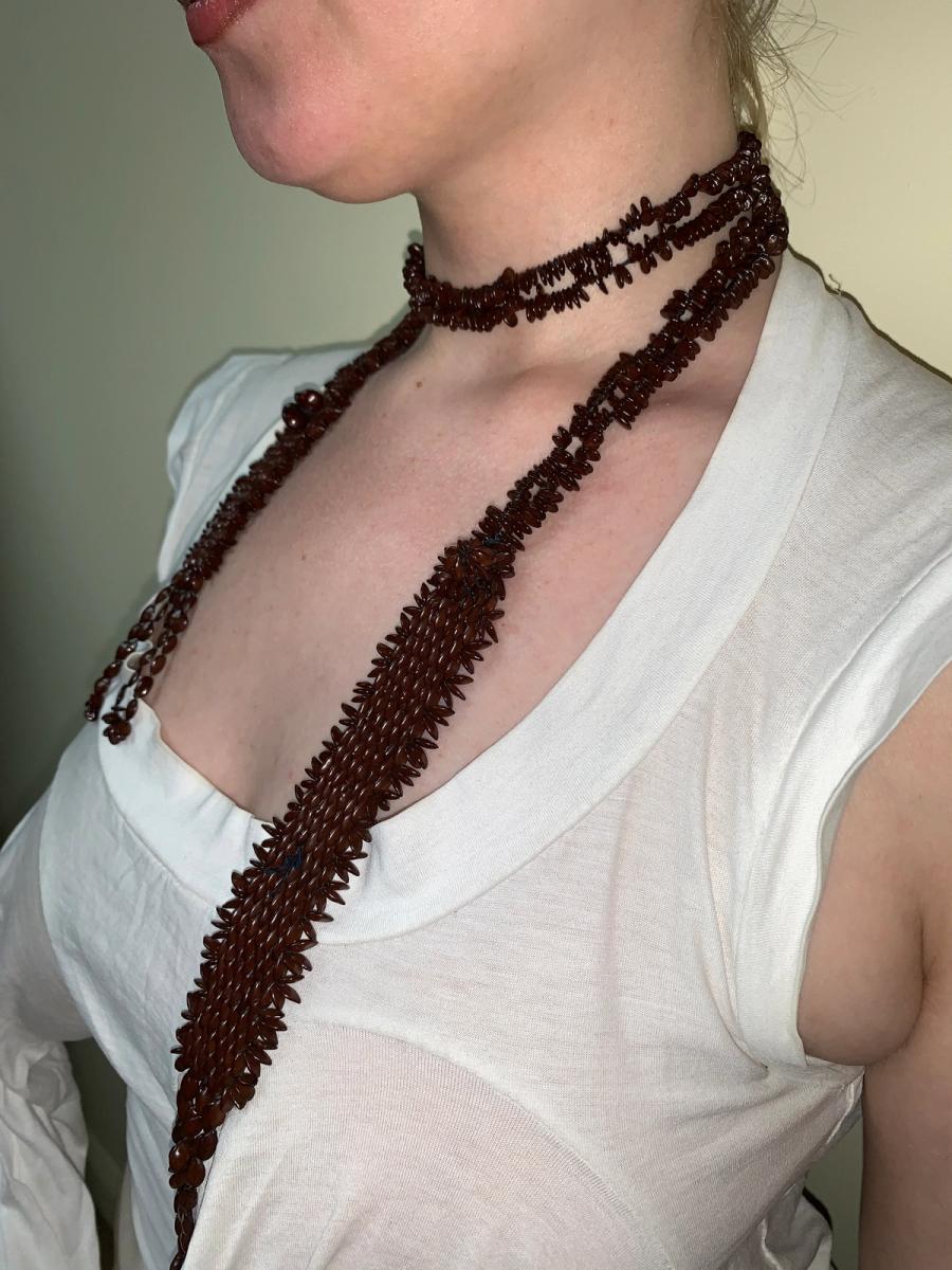 19th Century French Seed Bead Necklace product image