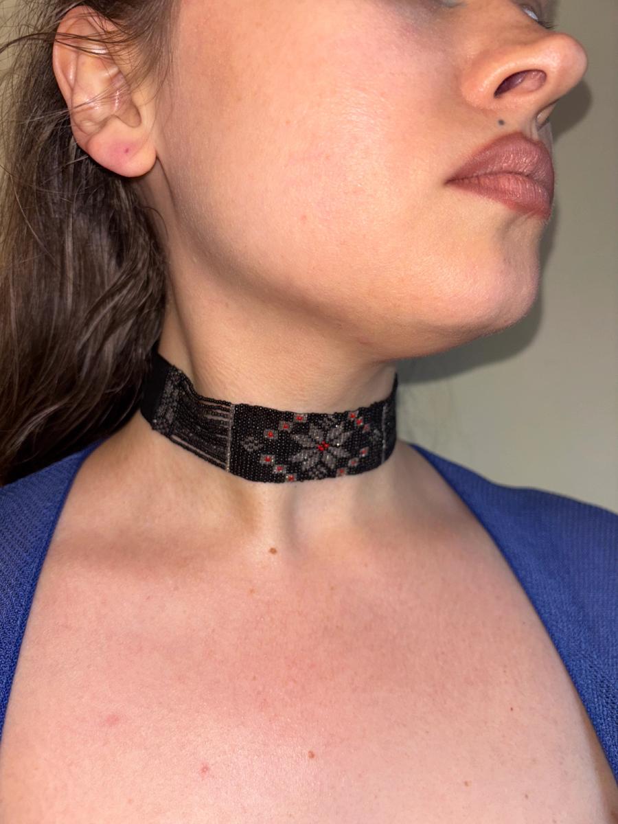 1920s Glass Beaded Choker product image