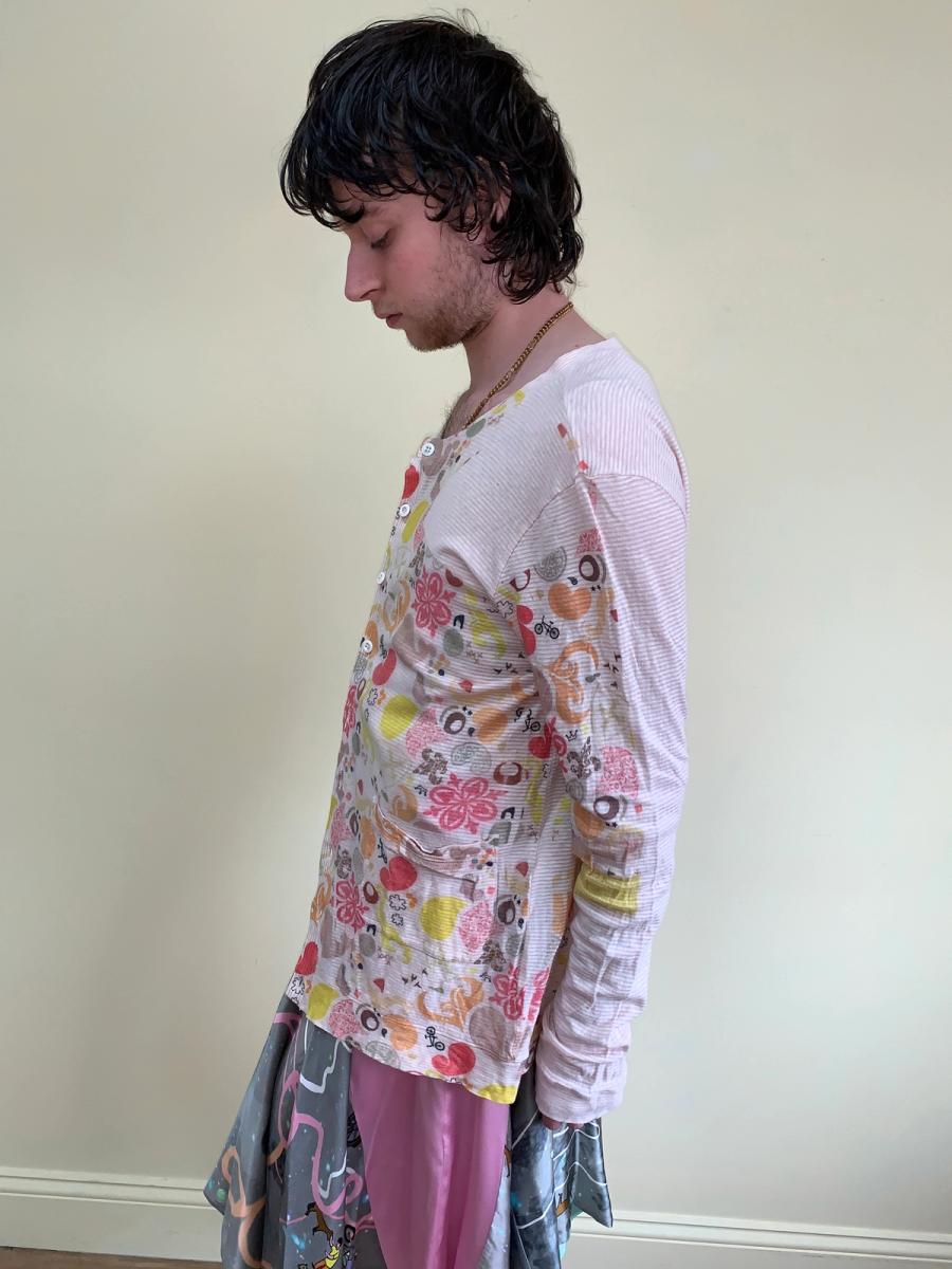 Nozomi Ishiguro Abstract Floral Pink Cardigan product image