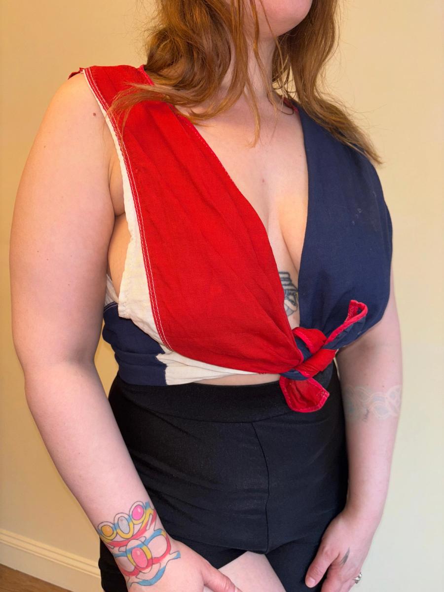 1930s Flag Tie Top product image