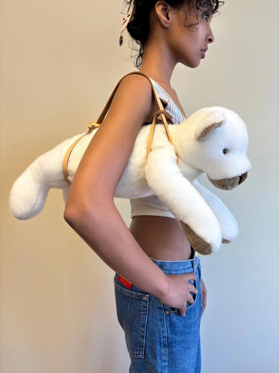 MILK Bear Stuffed Animal Purse product image