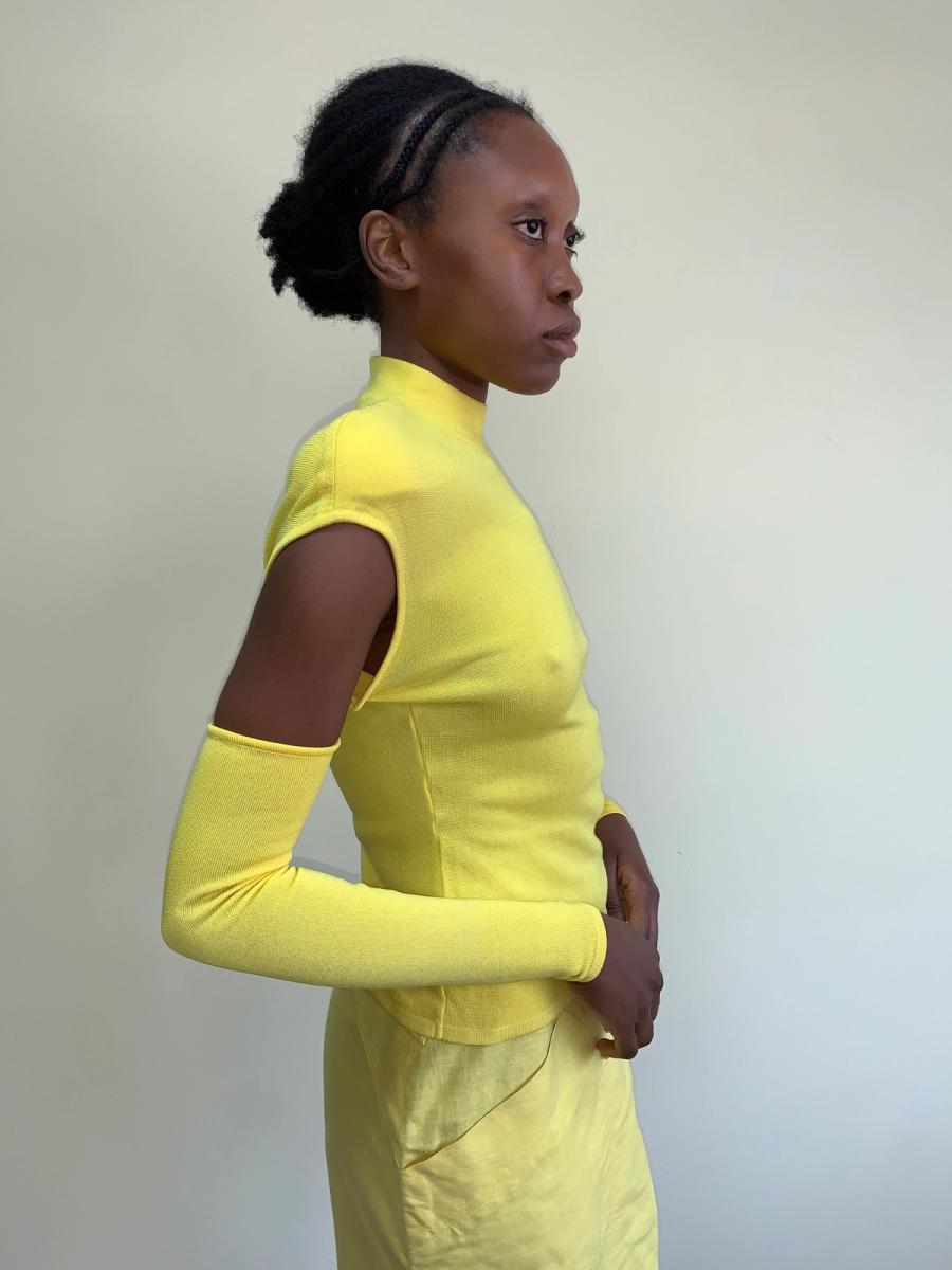 Thierry Mugler Late 80s- Early 90s Detached Arms Knit Top product image