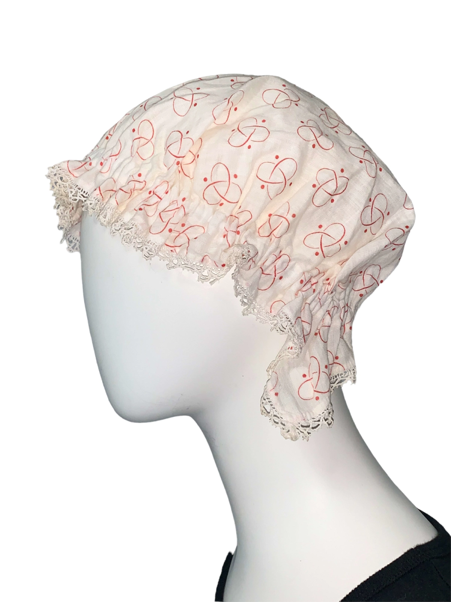 1920s Atom Print Mobcap  product image