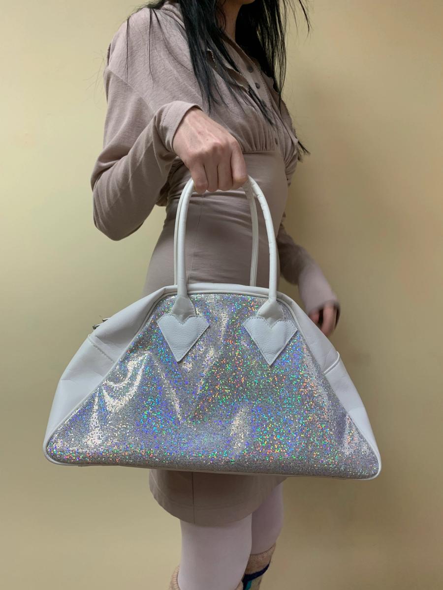 Milk Iridescent Heart Westwood Homage Bag product image
