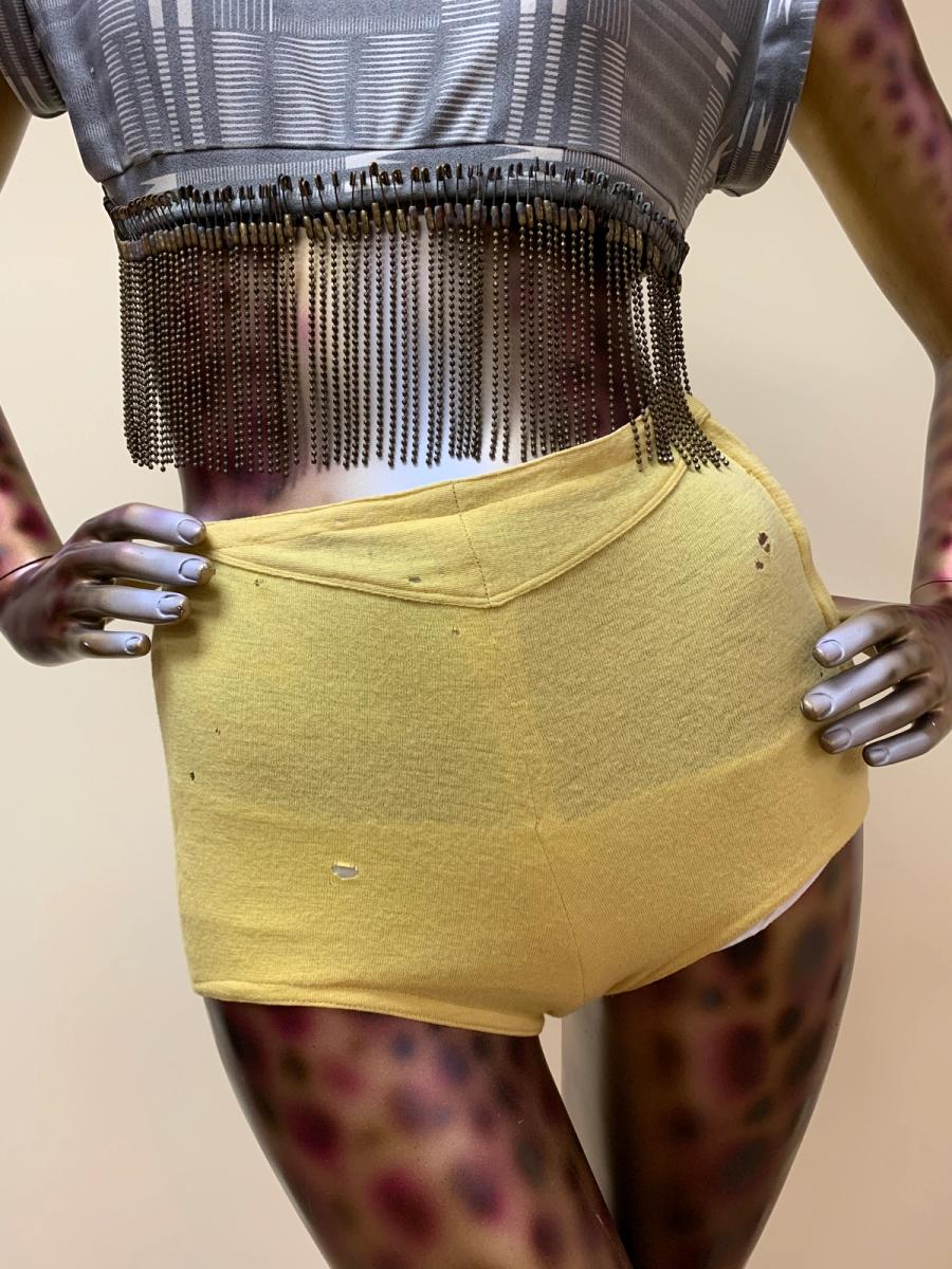 30s or 40s Wool Yellow Swim Shorts product image