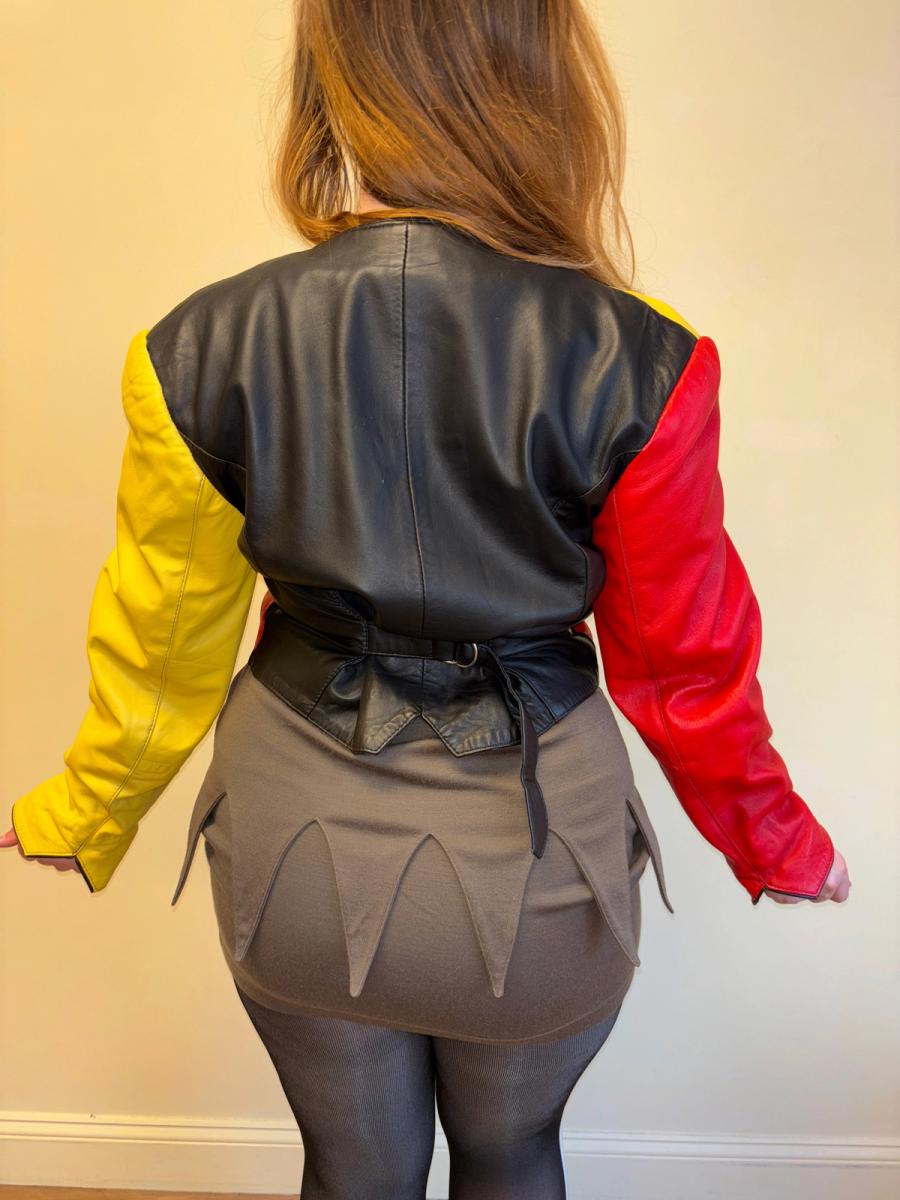 Scussi Gianfranco Harlequin Leather Jacket product image
